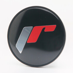 Sticker Universel pour Cache Central Japan Racing - Fond Noir, Logo JR