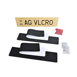 Supports de Plaques d'Immatriculation Velcro